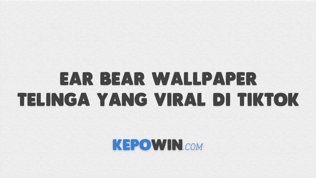 Ear Bear Wallpaper Telinga Yang Viral Di Tiktok