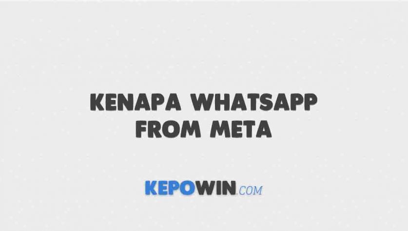 Kenapa Whatsapp From Meta