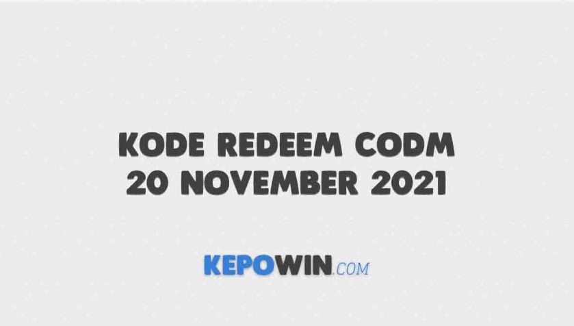 Kode Redeem Codm 20 November 2021