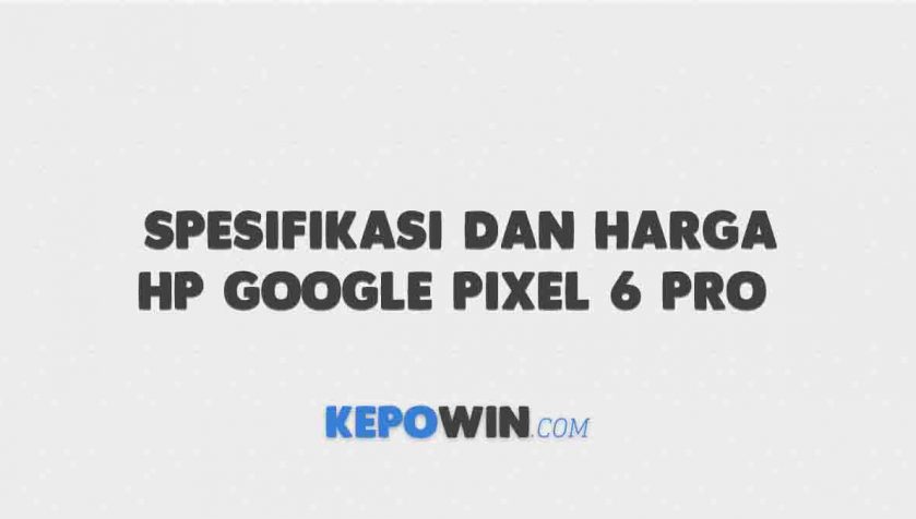 Spesifikasi dan Harga HP Google Pixel 6 Pro 