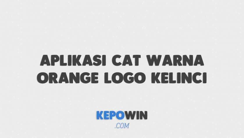 Aplikasi Cat Warna Orange Logo Kelinci