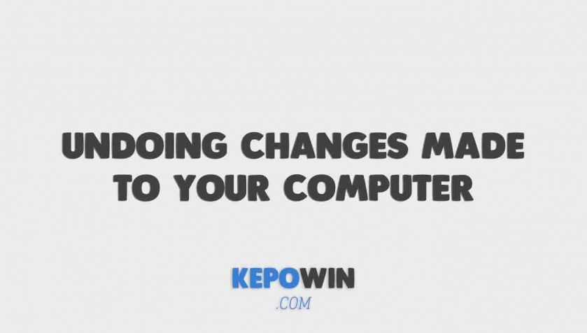 Cara Mengatasi Undoing Changes Made To Your Computer Black Screen